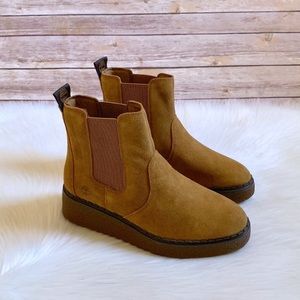 timberland wedge sole boots